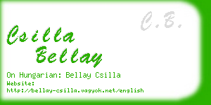 csilla bellay business card